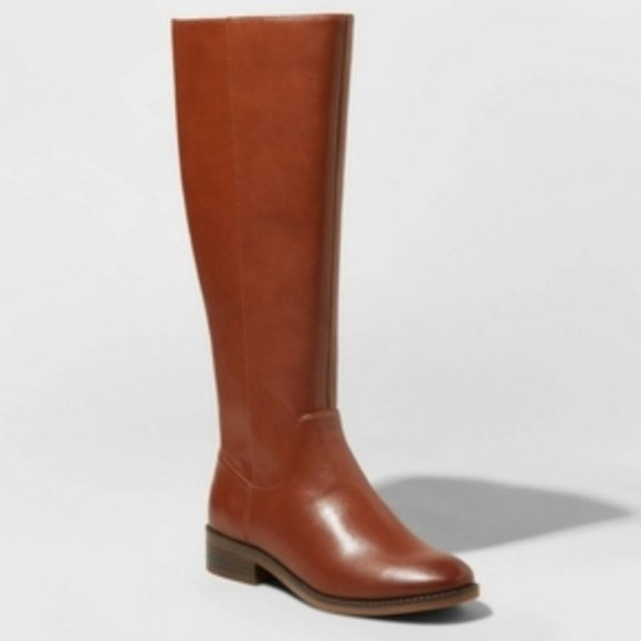 cognac colored riding boots